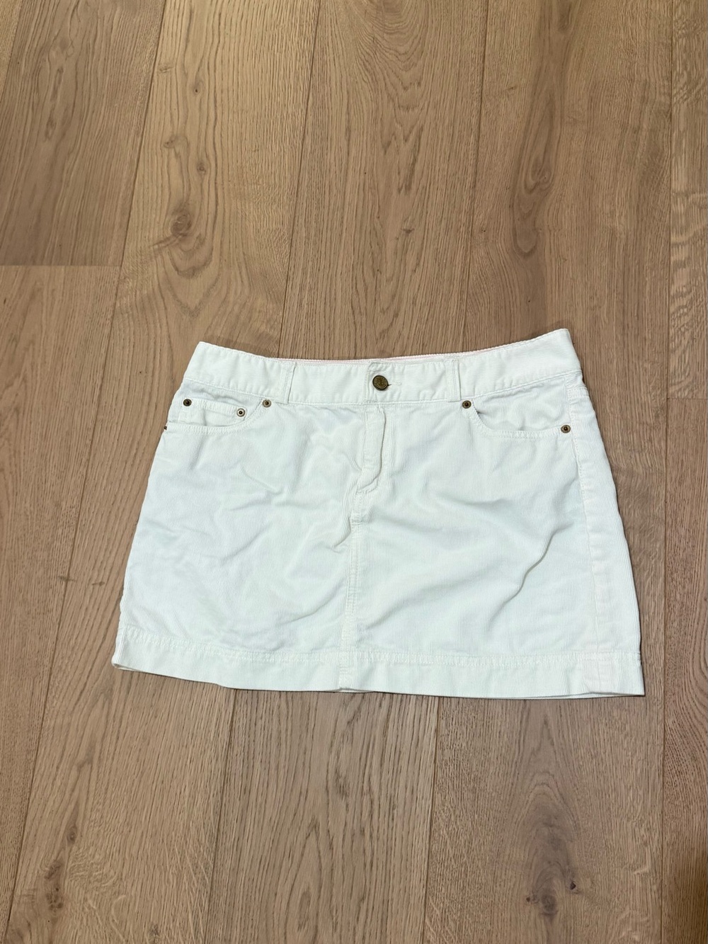 Lilly Pulitzer Meggie Corduroy Skirt in White